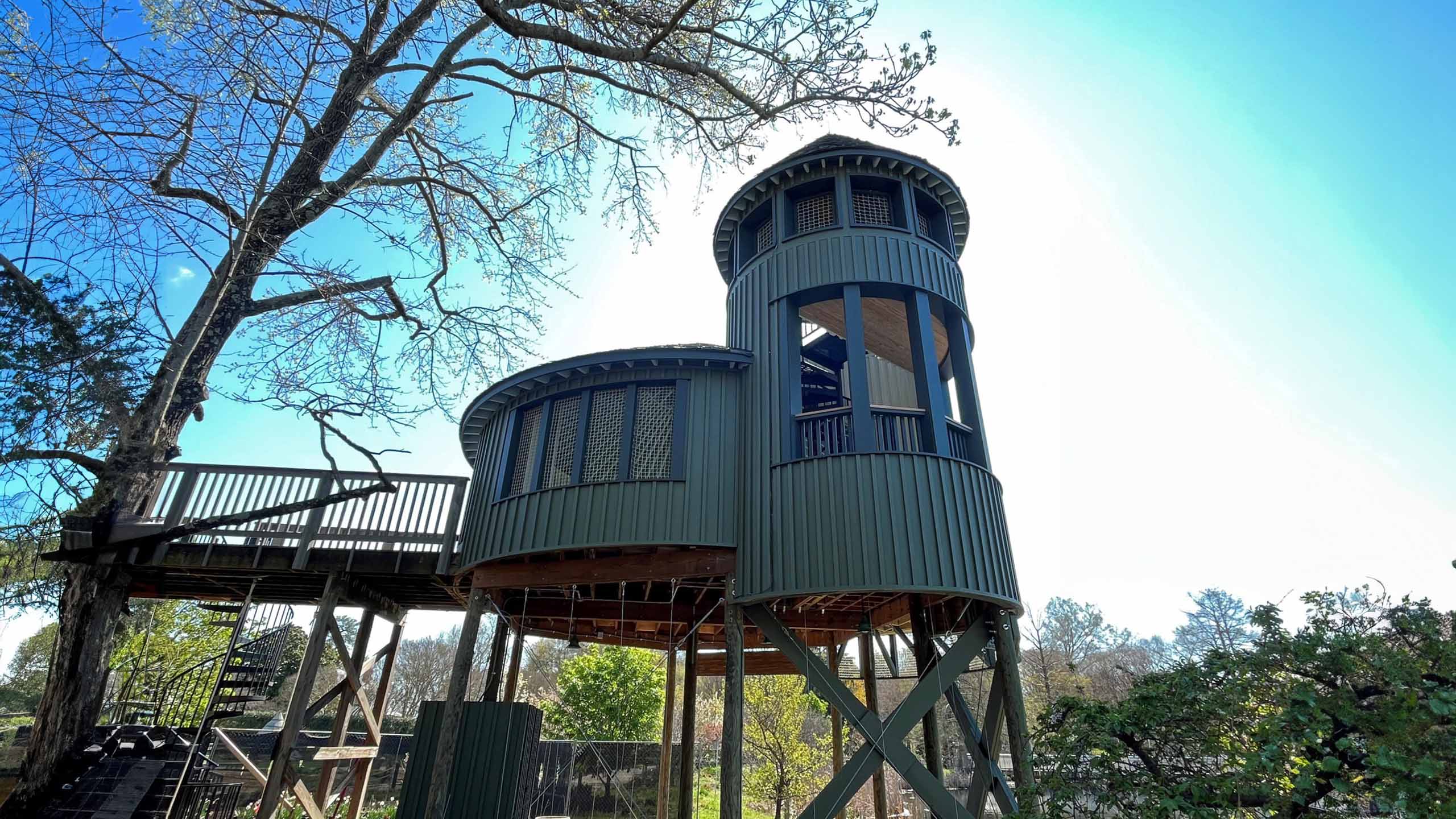 Lookout tower in Lewis Ginter Botanical Garden